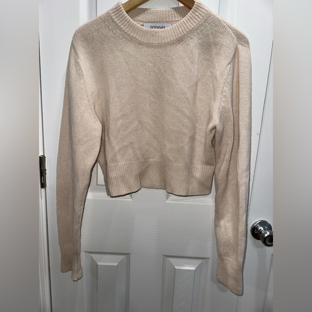Cream Crew Neck Sweater